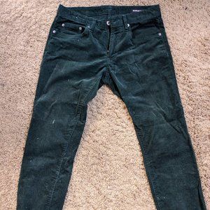 Bonobos Emerald Green Corduory Pants 30x30 Tailored
